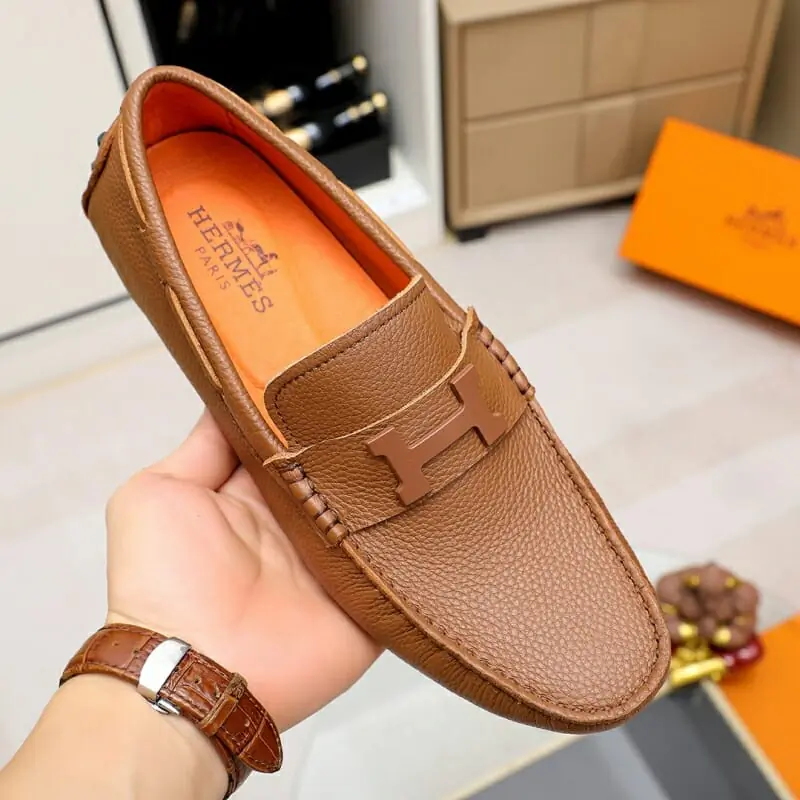 hermes cuir chaussures pour homme s_120a6323